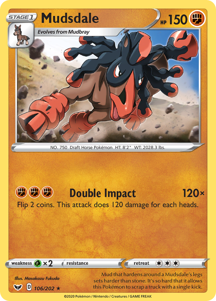 Mudsdale (106/202) [Sword & Shield: Base Set] | Clutch Gaming