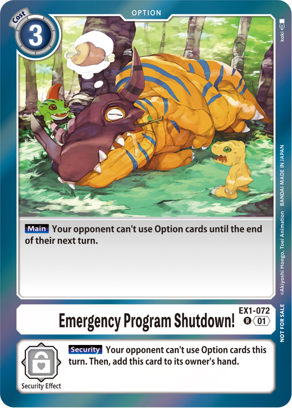 Emergency Program Shutdown! [EX1-072] (Blast Ace Double Pack Set) [Classic Collection] | Clutch Gaming