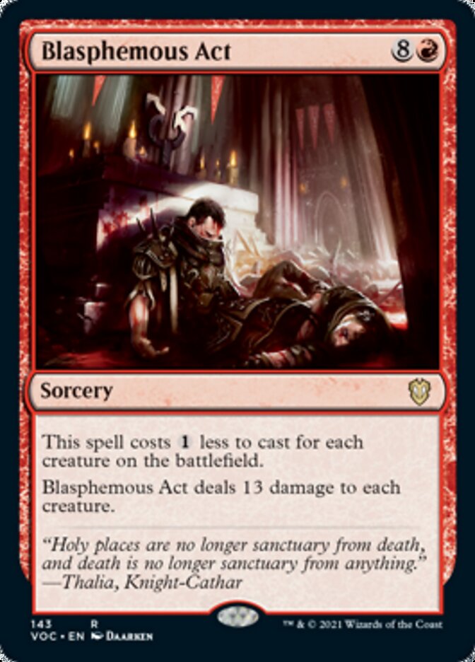 Blasphemous Act [Innistrad: Crimson Vow Commander] | Clutch Gaming