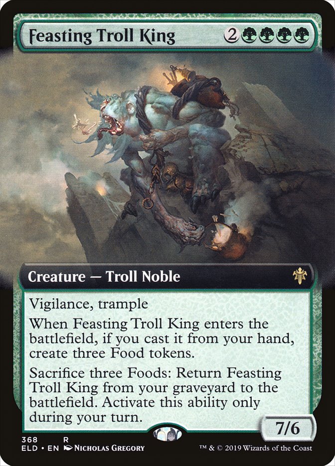 Feasting Troll King (Extended Art) [Throne of Eldraine] | Clutch Gaming