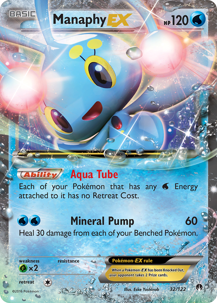 Manaphy EX (32/122) [XY: BREAKpoint] | Clutch Gaming