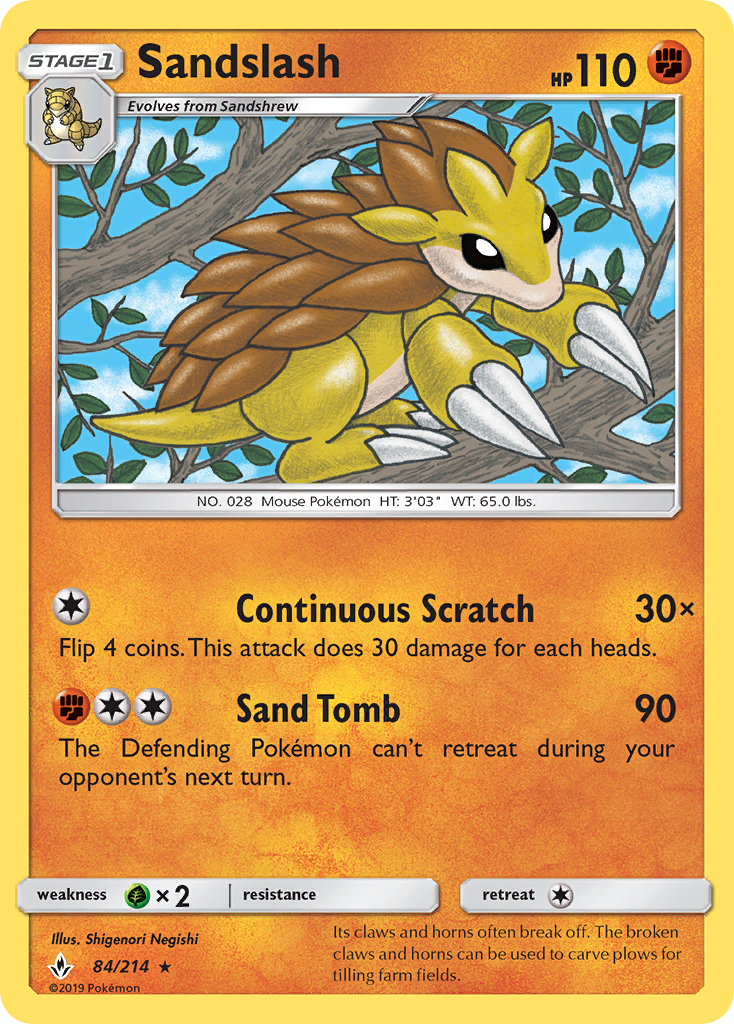 Sandslash (84/214) [Sun & Moon: Unbroken Bonds] | Clutch Gaming