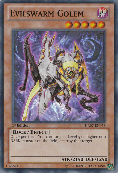 Evilswarm Golem [HA07-EN053] Super Rare | Clutch Gaming