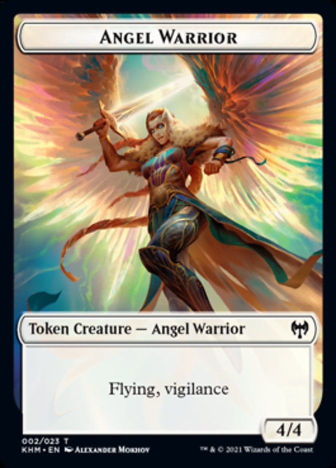 Angel Warrior Token [Kaldheim Tokens] | Clutch Gaming