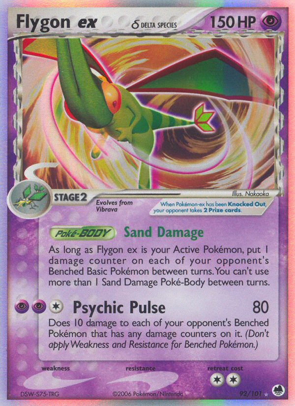 Flygon ex (92/101) (Delta Species) [EX: Dragon Frontiers] | Clutch Gaming