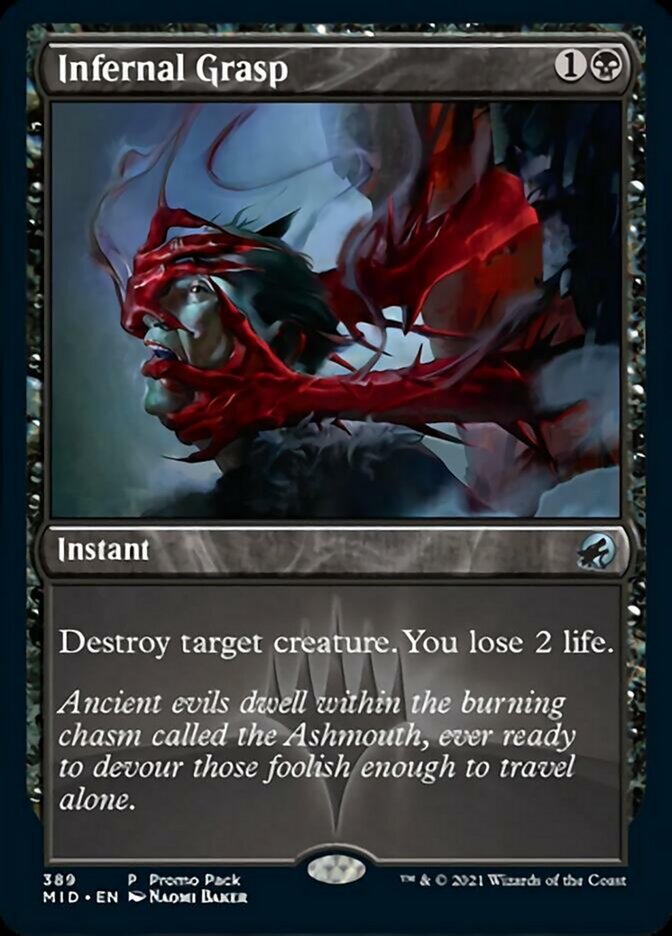 Infernal Grasp (Promo Pack) [Innistrad: Midnight Hunt Promos] | Clutch Gaming