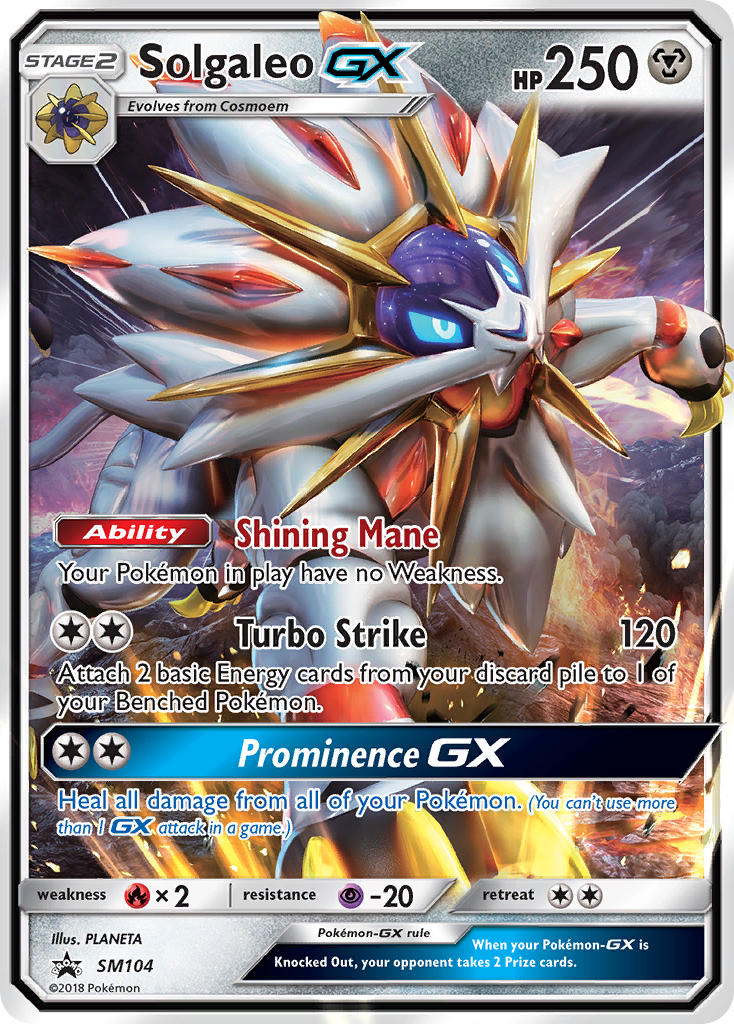 Solgaleo GX (SM104) [Sun & Moon: Black Star Promos] | Clutch Gaming