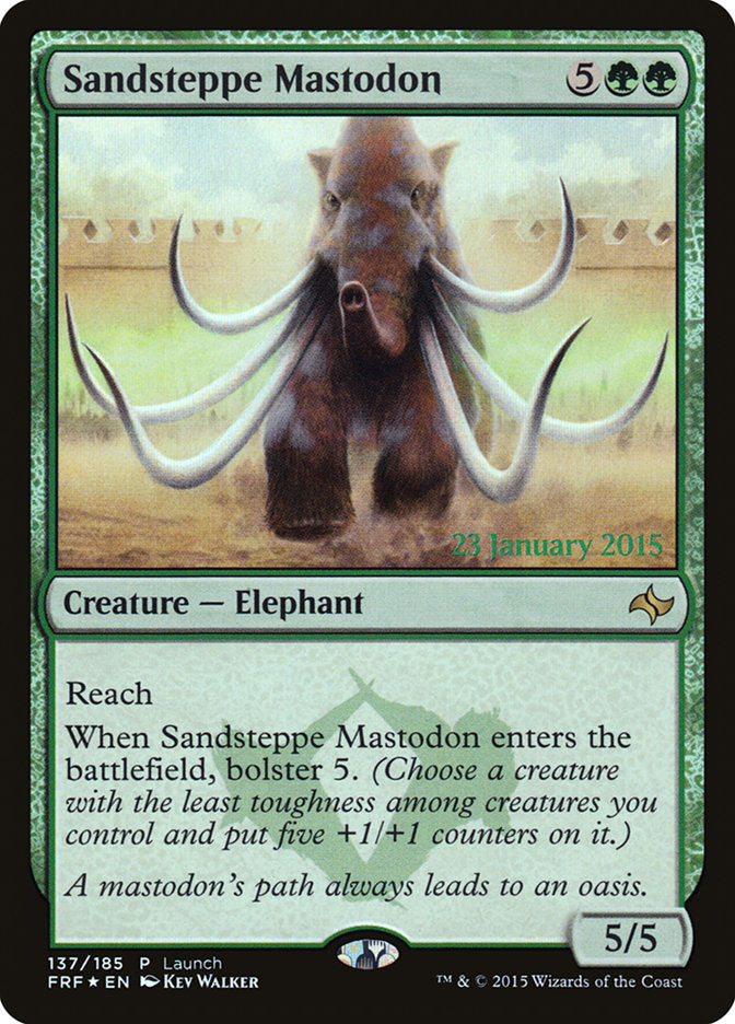 Sandsteppe Mastodon (Launch) [Fate Reforged Prerelease Promos] | Clutch Gaming