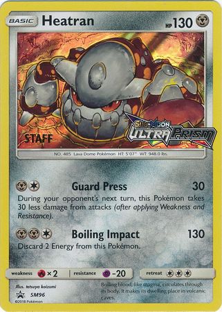 Heatran (SM96) (Staff Prerelease Promo) [Sun & Moon: Black Star Promos] | Clutch Gaming