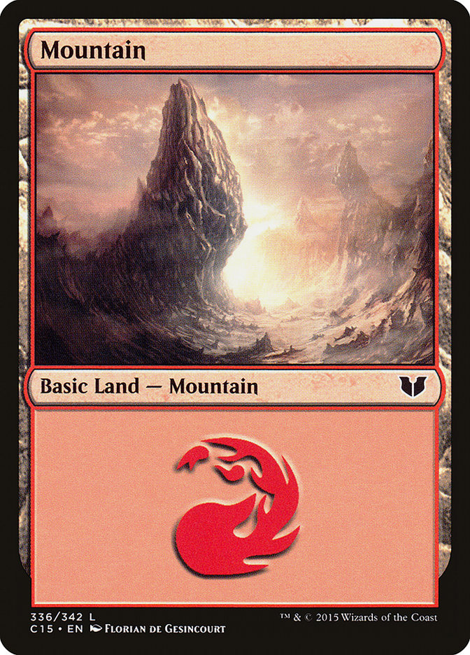 Mountain (336) [Commander 2015] | Clutch Gaming