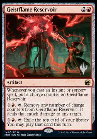 Geistflame Reservoir (Promo Pack) [Innistrad: Midnight Hunt Promos] | Clutch Gaming