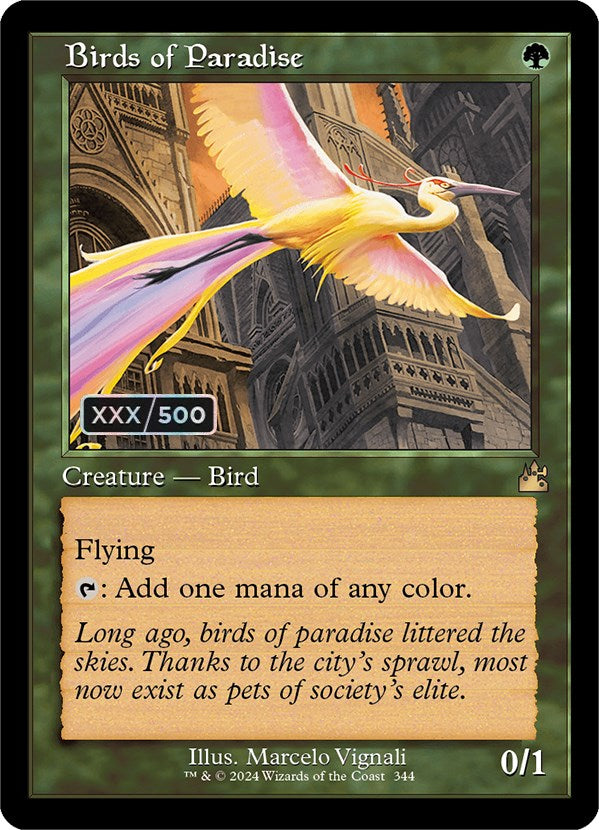 Birds of Paradise (Retro) (Serialized) [Ravnica Remastered] | Clutch Gaming