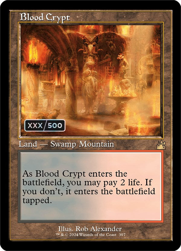 Blood Crypt (Retro) (Serialized) [Ravnica Remastered] | Clutch Gaming