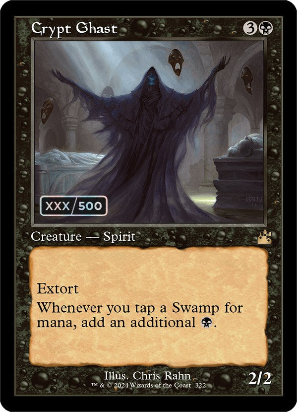 Crypt Ghast (Retro) (Serialized) [Ravnica Remastered] | Clutch Gaming