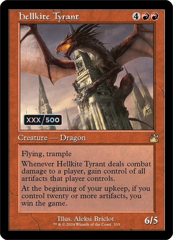 Hellkite Tyrant (Retro) (Serialized) [Ravnica Remastered] | Clutch Gaming