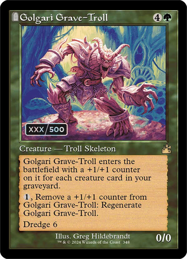 Golgari Grave-Troll (Retro) (Serialized) [Ravnica Remastered] | Clutch Gaming