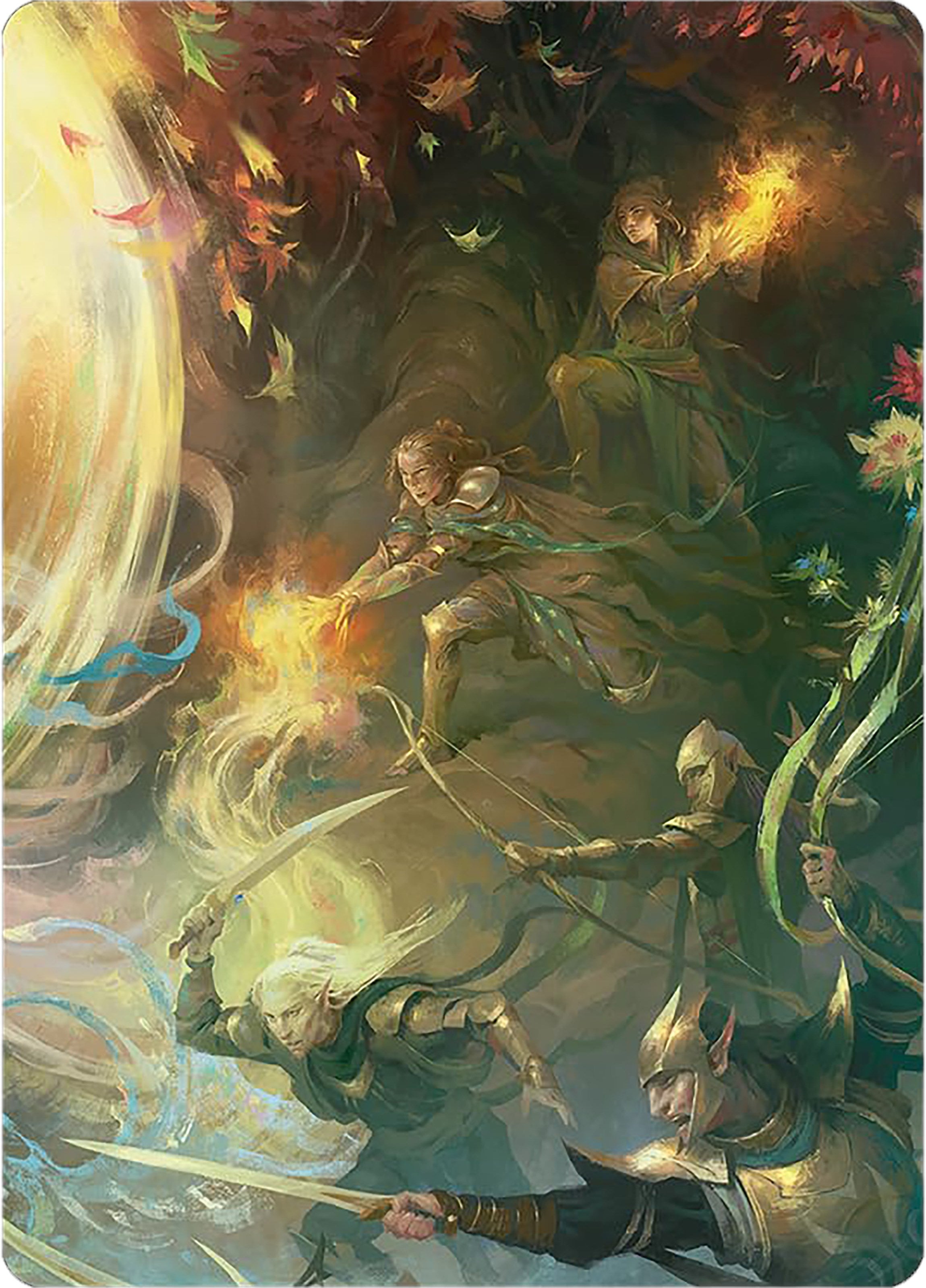 Rally the Galadhrim Art Card [The Lord of the Rings: Tales of Middle-earth Art Series] | Clutch Gaming