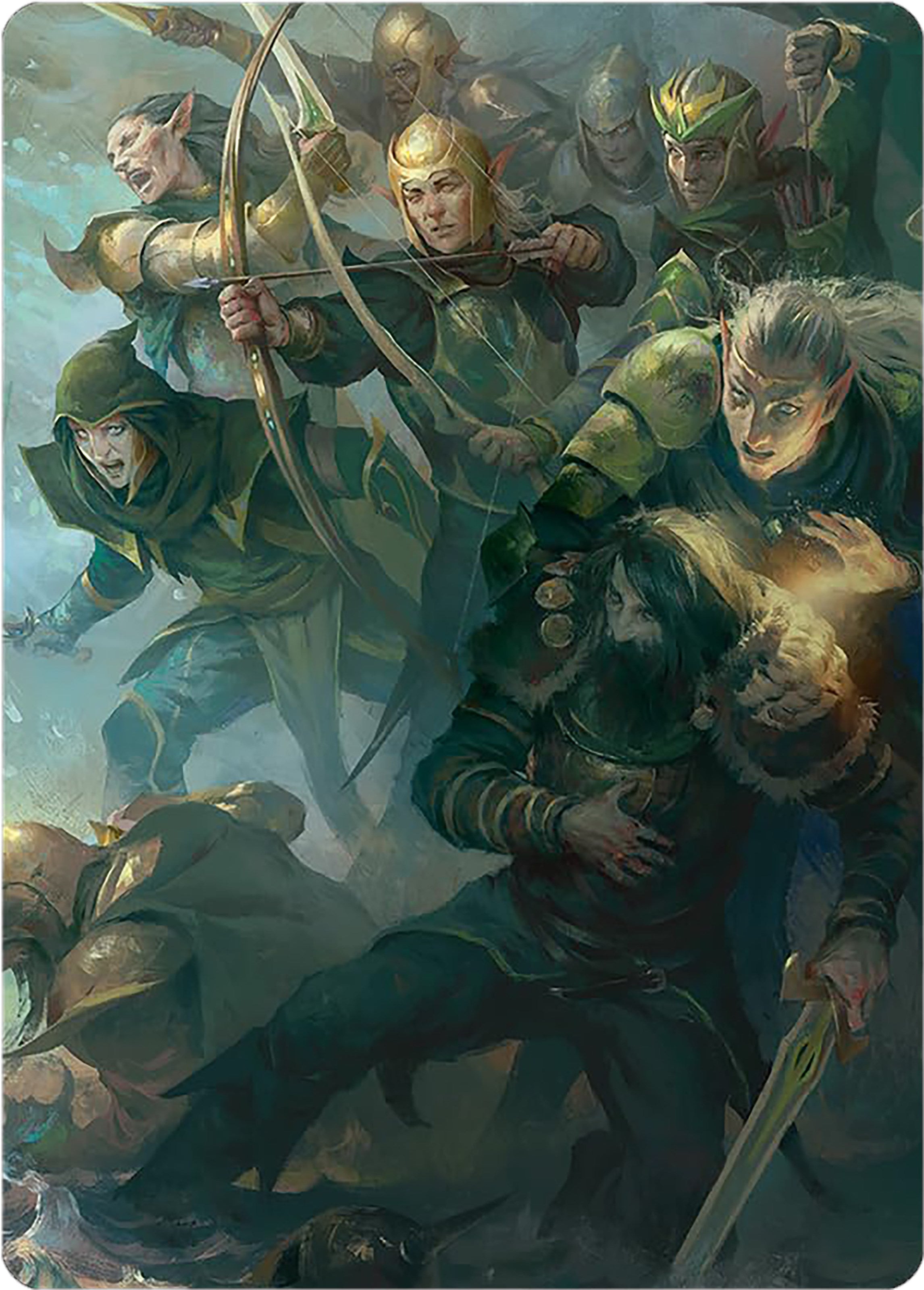 Galadhrim Brigade Art Card [The Lord of the Rings: Tales of Middle-earth Art Series] | Clutch Gaming