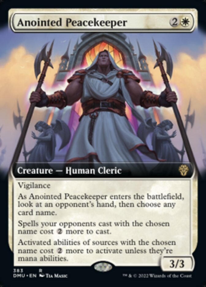 Anointed Peacekeeper (Extended Art) [Dominaria United] | Clutch Gaming