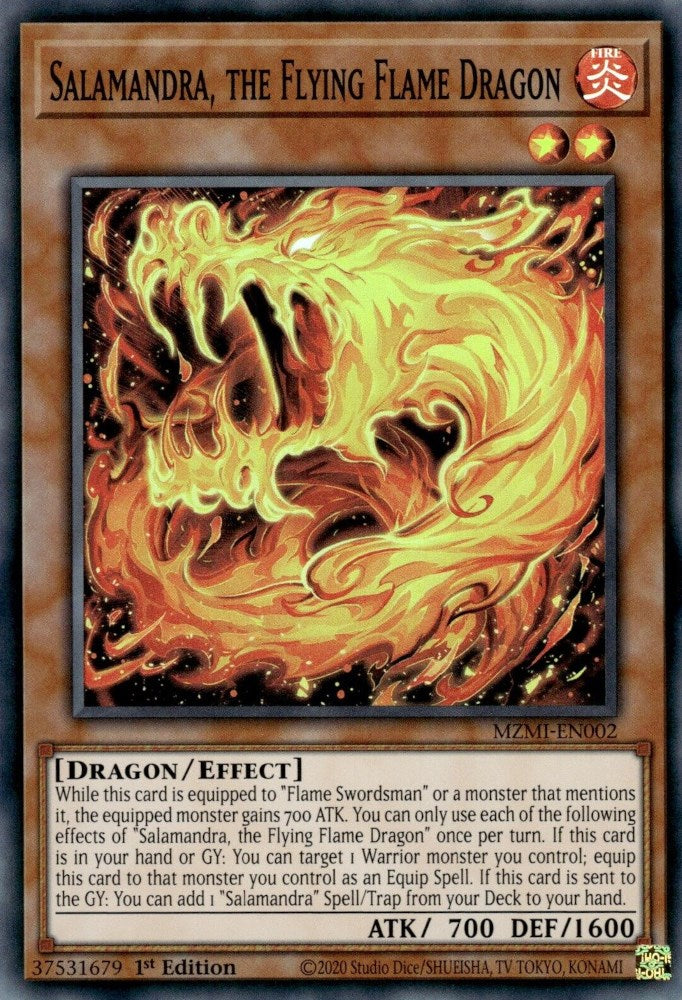 Salamandra, the Flying Flame Dragon [MZMI-EN002] Super Rare | Clutch Gaming