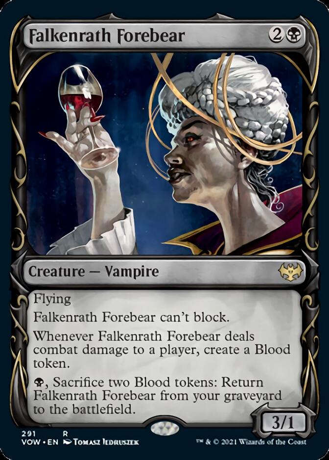 Falkenrath Forebear (Showcase Fang Frame) [Innistrad: Crimson Vow] | Clutch Gaming