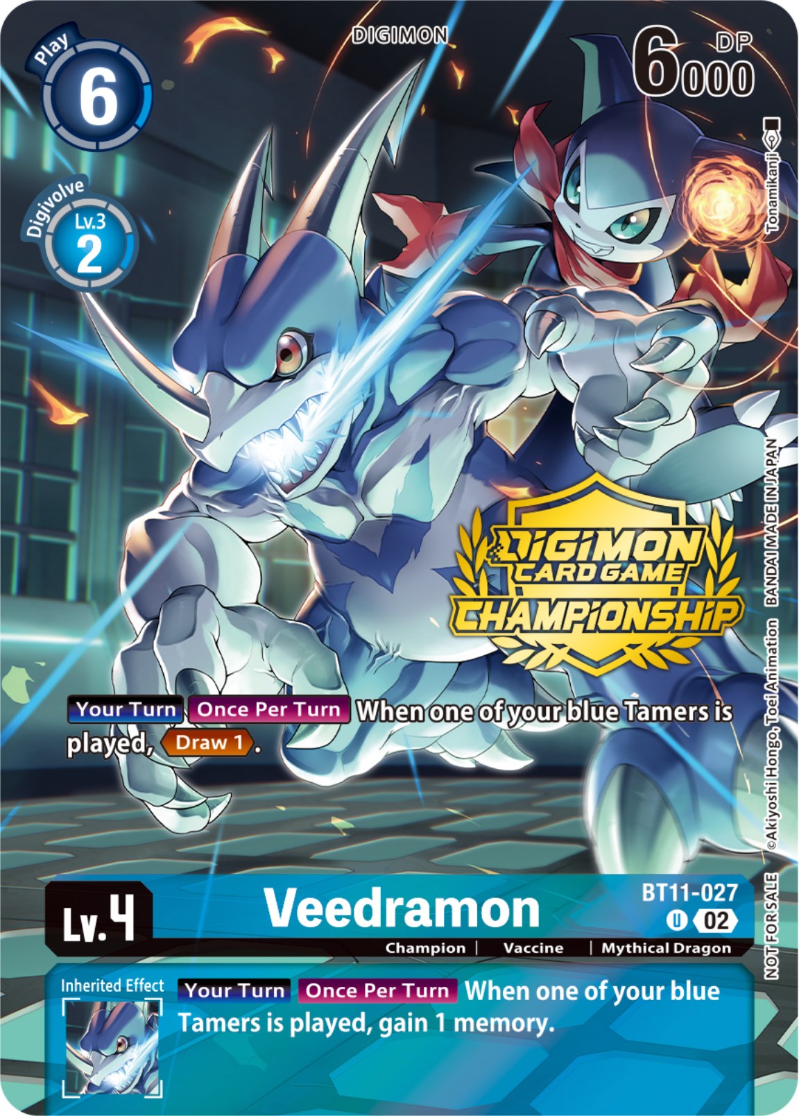 Veedramon [BT11-027] (Championship 2023 Tamers Pack) [Dimensional Phase Promos] | Clutch Gaming