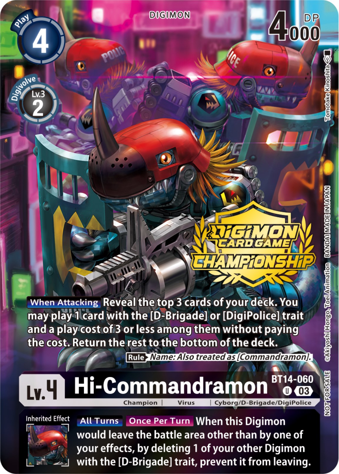 Hi-Commandramon [BT14-060] (Championship 2023 Tamers Pack) [Blast Ace Promos] | Clutch Gaming