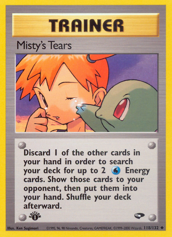 Misty's Tears (118/132) [Gym Challenge 1st Edition] | Clutch Gaming