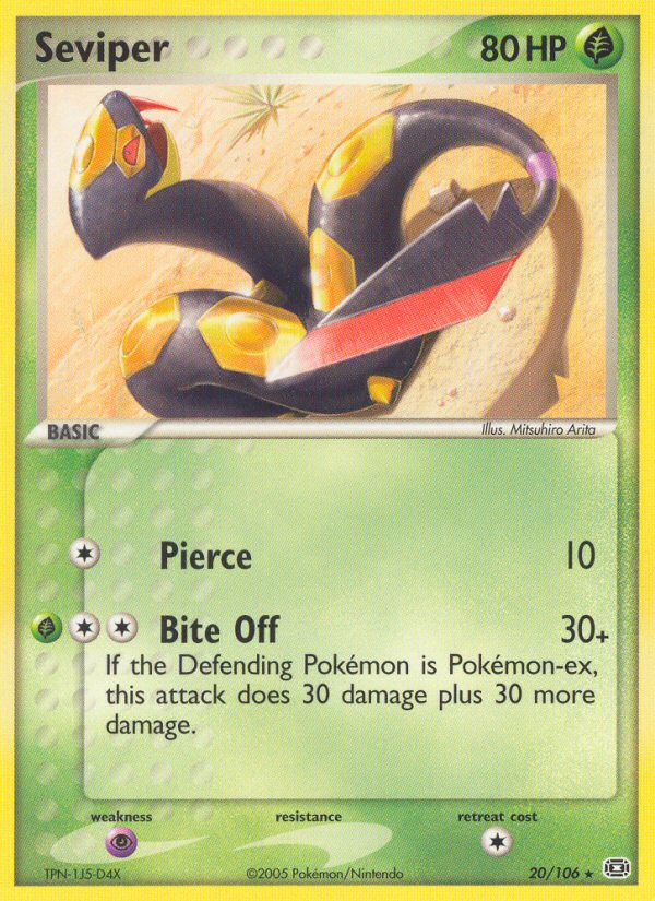 Seviper (20/106) [EX: Emerald] | Clutch Gaming