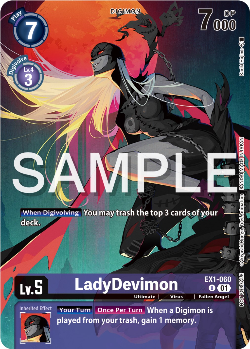 LadyDevimon [EX1-060] (Digimon Illustration Competition Pack 2023) [Classic Collection Promos] | Clutch Gaming