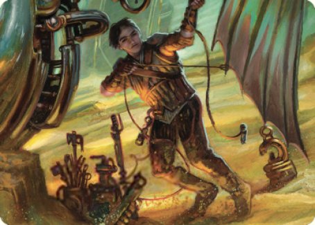 Mishra, Excavation Prodigy Art Card [The Brothers' War Art Series] | Clutch Gaming