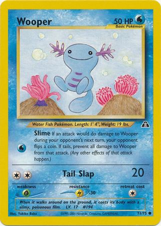 Wooper (71/75) [Neo Discovery Unlimited] | Clutch Gaming