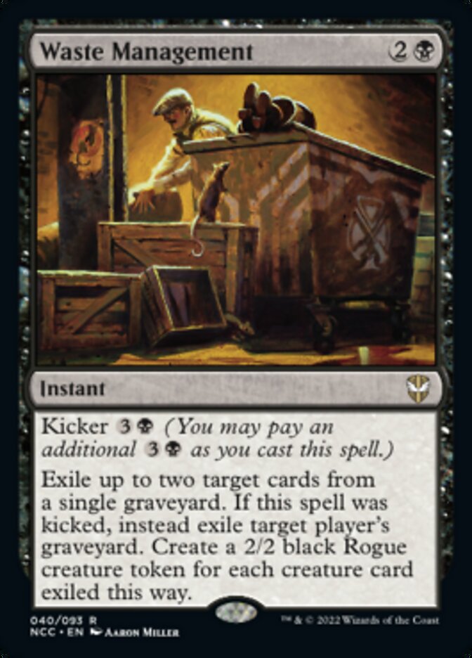Waste Management [Streets of New Capenna Commander] | Clutch Gaming