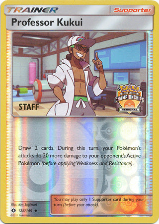 Professor Kukui (128/149) (Regional Championship Promo Staff) [Sun & Moon: Base Set] | Clutch Gaming