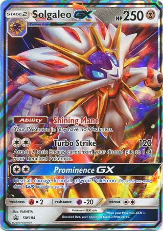 Solgaleo GX (SM104) (Jumbo Card) [Sun & Moon: Black Star Promos] | Clutch Gaming