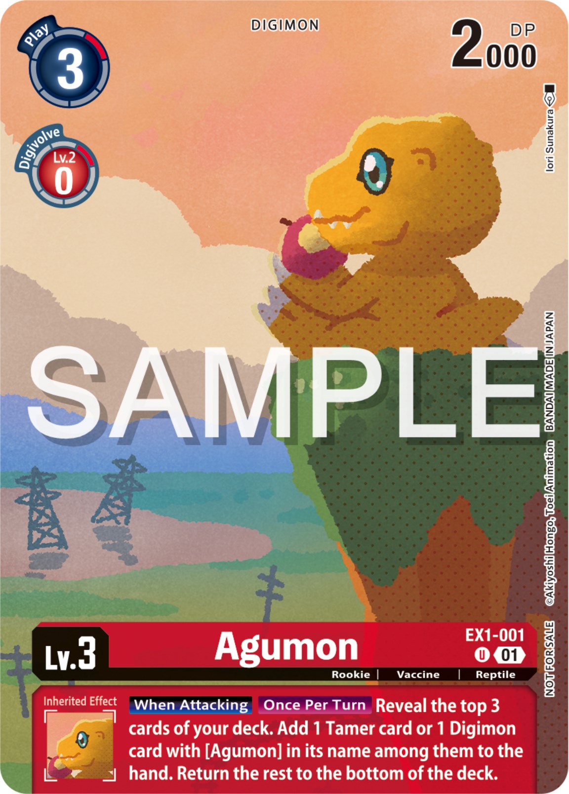 Agumon [EX1-001] (Digimon Illustration Competition Pack 2023) [Classic Collection Promos] | Clutch Gaming