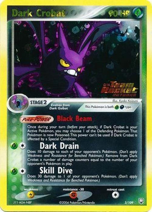 Dark Crobat (3/109) (Stamped) [EX: Team Rocket Returns] | Clutch Gaming