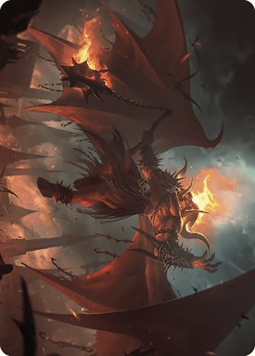 Rakdos, Patron of Chaos Art Card (22/49) [Murders at Karlov Manor Art Series] | Clutch Gaming