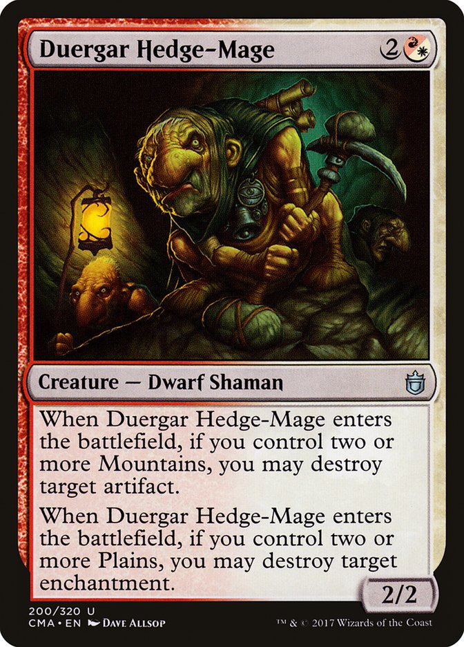 Duergar Hedge-Mage [Commander Anthology] | Clutch Gaming