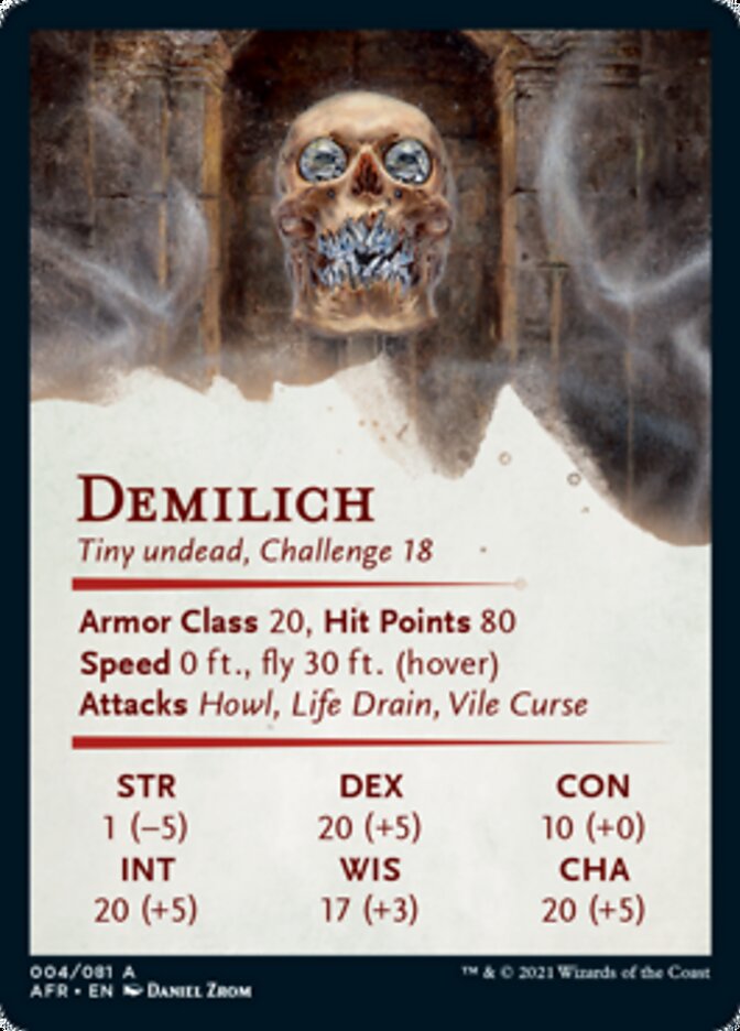 Demilich Art Card [Dungeons & Dragons: Adventures in the Forgotten Realms Art Series] | Clutch Gaming