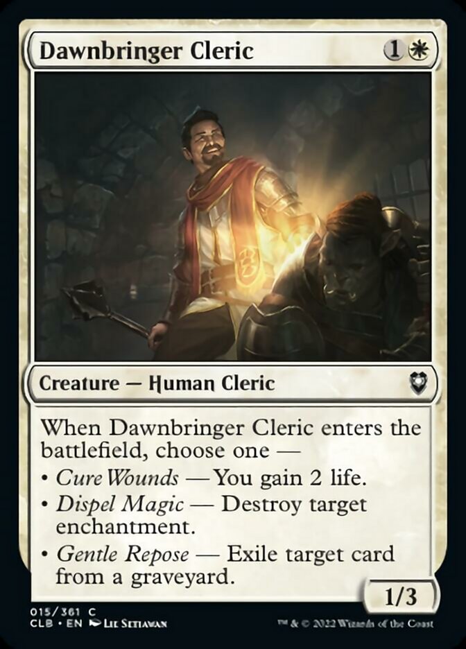 Dawnbringer Cleric [Commander Legends: Battle for Baldur's Gate] | Clutch Gaming