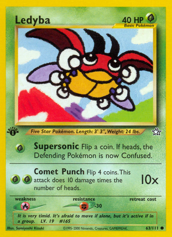 Ledyba (63/111) [Neo Genesis 1st Edition] | Clutch Gaming