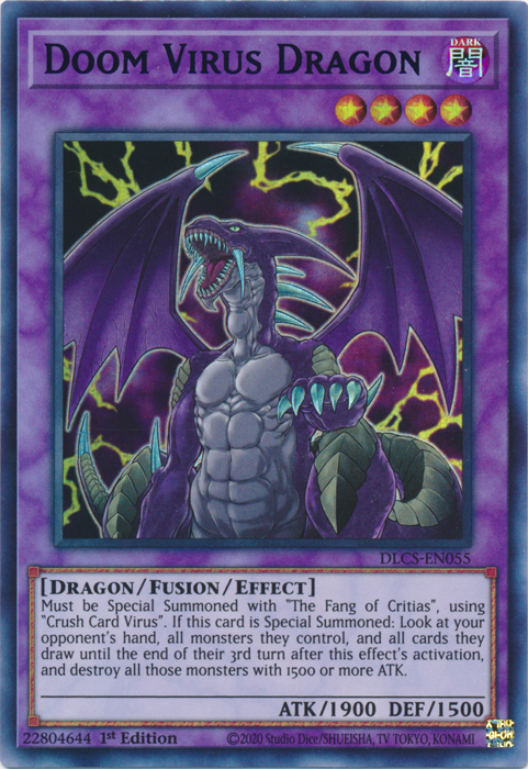 Doom Virus Dragon (Purple) [DLCS-EN055] Ultra Rare | Clutch Gaming