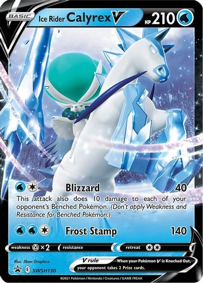 Ice Rider Calyrex V (SWSH130) [Sword & Shield: Black Star Promos] | Clutch Gaming