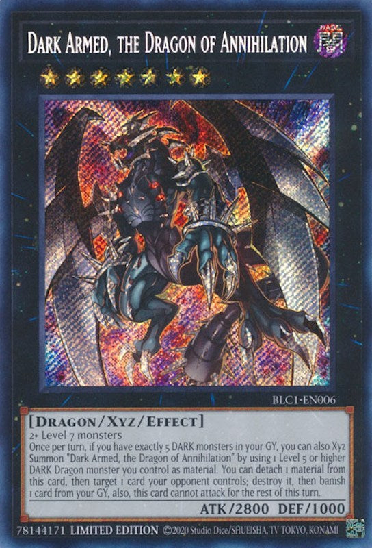 Dark Armed, the Dragon of Annihilation [BLC1-EN006] Secret Rare | Clutch Gaming