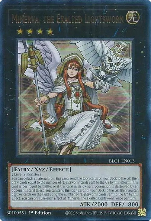 Minerva, the Exalted Lightsworn [BLC1-EN013] Ultra Rare | Clutch Gaming