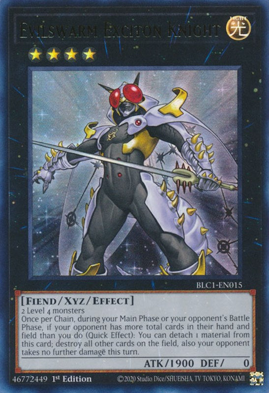 Evilswarm Exciton Knight [BLC1-EN015] Ultra Rare | Clutch Gaming