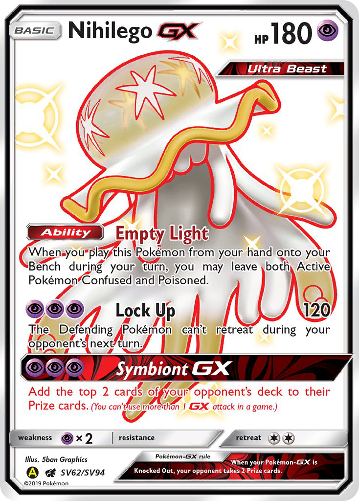 Nihilego GX (SV62/SV94) [Sun & Moon: Hidden Fates - Shiny Vault] | Clutch Gaming