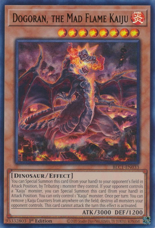 Dogoran, the Mad Flame Kaiju [BLC1-EN033] Ultra Rare | Clutch Gaming