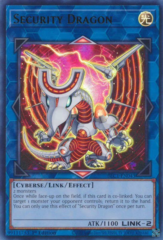 Security Dragon [BLC1-EN043] Ultra Rare | Clutch Gaming